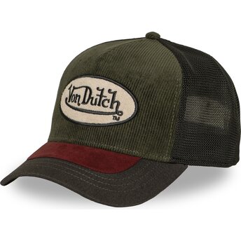 Casquette trucker verte et rouge SHIELD07 Von Dutch