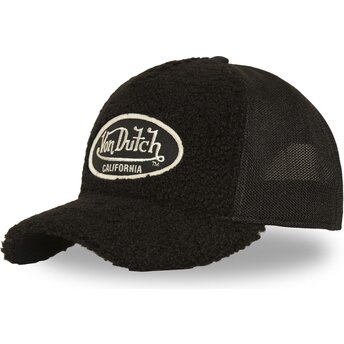 Casquette trucker noire SHER NR Von Dutch