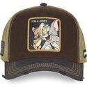 capslab-tom-and-jerry-taj9-jat-looney-tunes-brown-trucker-hat