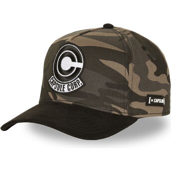 Capslab Curved Brim Capsule Corporation CL/DB8/1/CTA/CAP Dragon Ball Camouflage Snapback Cap