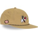 casquette-plate-beige-snapback-sylvestre-loo13-goob-looney-tunes-capslab
