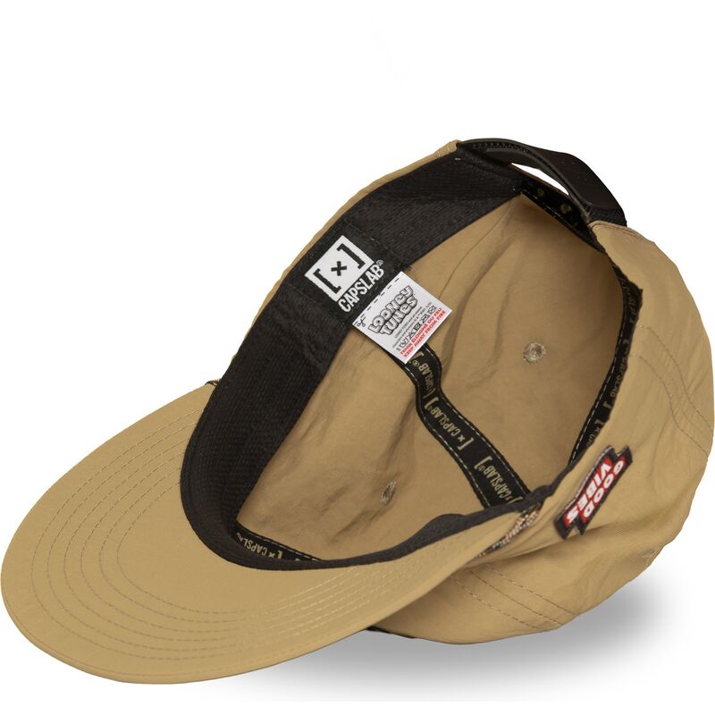 capslab-flat-brim-sylvester-loo13-goob-looney-tunes-beige-snapback-cap