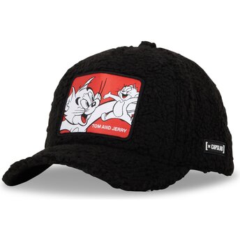 Capslab Curved Brim Tom and Jerry TAJ5 TJ2 Looney Tunes Black Snapback Cap