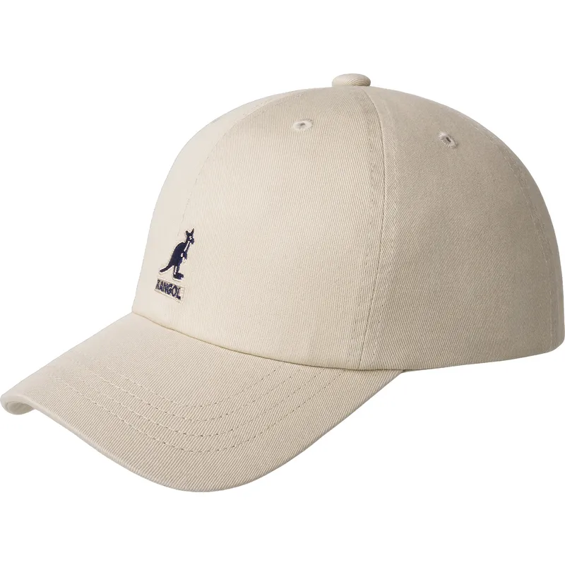 gorra-curva-beige-ajustable-washed-baseball-khaki-de-kangol