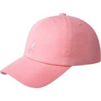 Casquett courbée rose sangle ajustable Washed Baseball Pepto de Kangol
