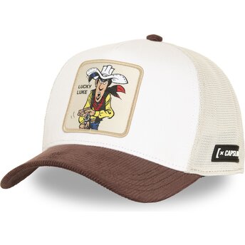 Capslab Lucky Luke LCK4 BICO Beige and Brown Trucker Hat