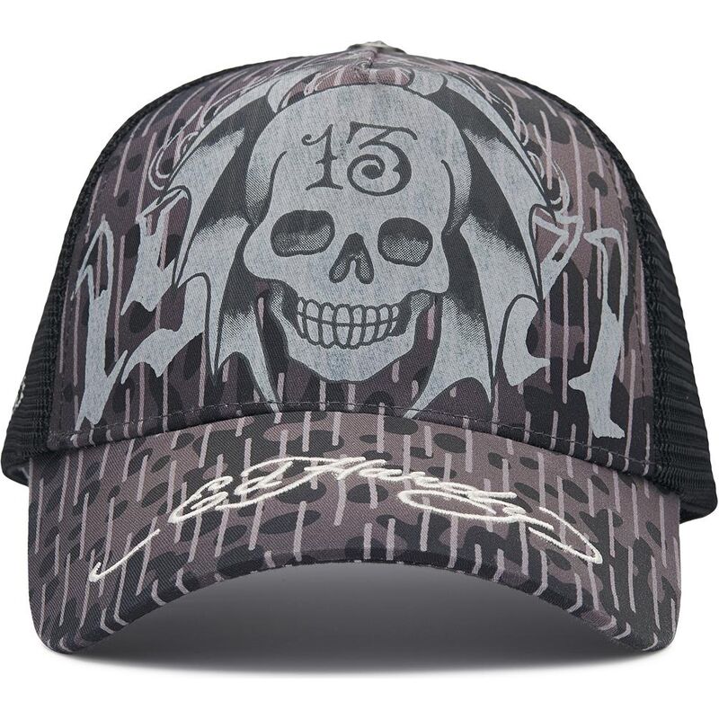 ed-hardy-13-skull-black-trucker-hat ed-hardy-13-skull-black-trucker-hat