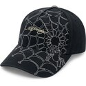 casquette-courbee-noire-et-blanche-ajustable-spiderweb-ed-hardy