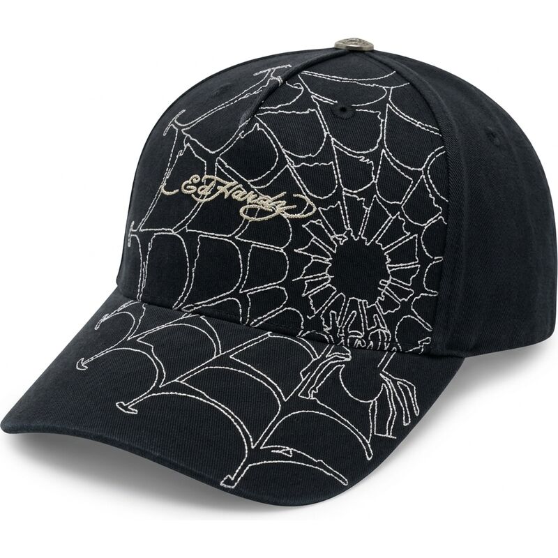 ed-hardy-curved-brim-spiderweb-black-and-white-adjustable-cap ed-hardy-curved-brim-spiderweb-black-and-white-adjustable-cap