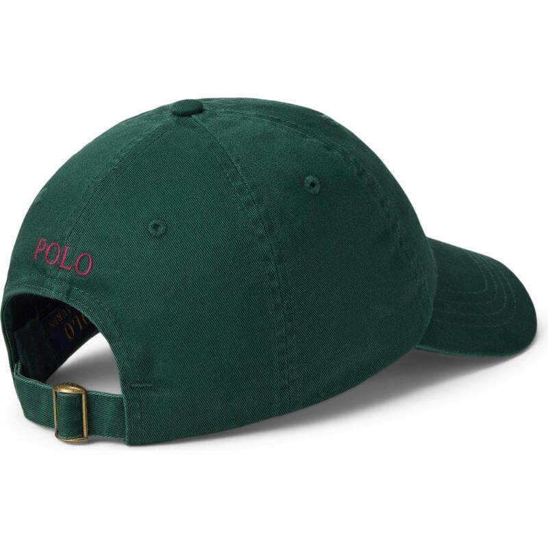 casquette-courbee-verte-fonce-ajustable-avec-logo-grenat-cotton-chino-classic-sport-polo-ralph-lauren casquette-courbee-verte-fonce-ajustable-avec-logo-grenat-cotton-chino-classic-sport-polo-ralph-lauren