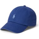 polo-ralph-lauren-curved-brim-blue-logo-cotton-chino-classic-sport-navy-blue-adjustable-cap