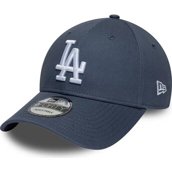 New Era Curved Brim 9FORTY League Essential Los Angeles Dodgers MLB Grey Adjustable Cap