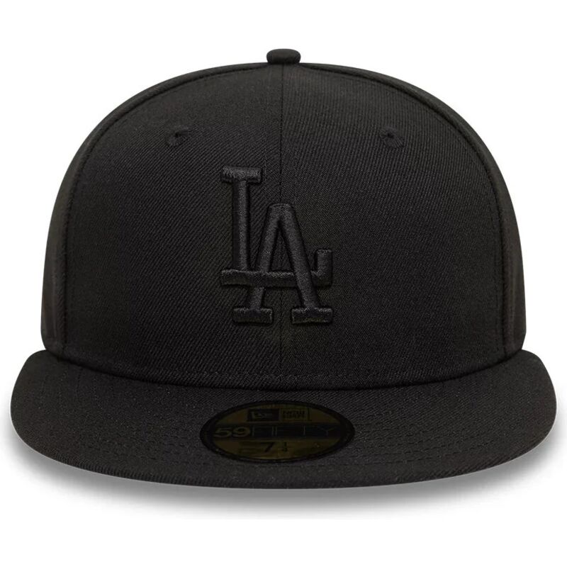 casquette-plate-noire-ajustee-avec-logo-noir-59fifty-league-essential-los-angeles-dodgers-mlb-new-era casquette-plate-noire-ajustee-avec-logo-noir-59fifty-league-essential-los-angeles-dodgers-mlb-new-era