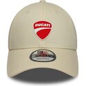 new-era-curved-brim-9forty-core-ducati-motor-motogp-beige-adjustable-cap