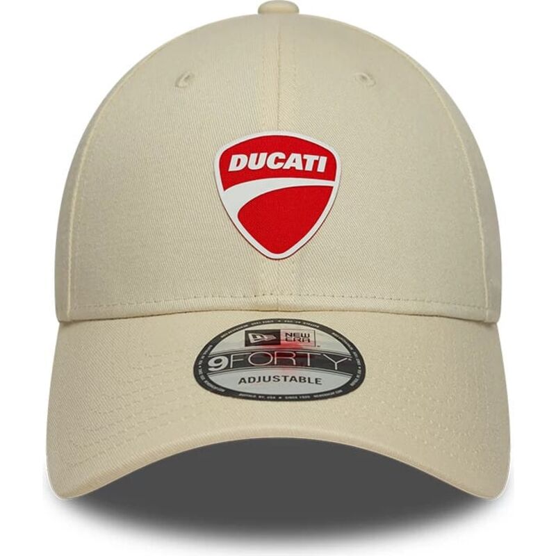 casquette-courbee-beige-ajustable-9forty-core-ducati-motor-motogp-new-era