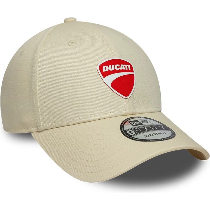 casquette-courbee-beige-ajustable-9forty-core-ducati-motor-motogp-new-era