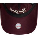 new-era-curved-brim-9twenty-a-frame-cord-script-new-york-yankees-mlb-maroon-adjustable-cap