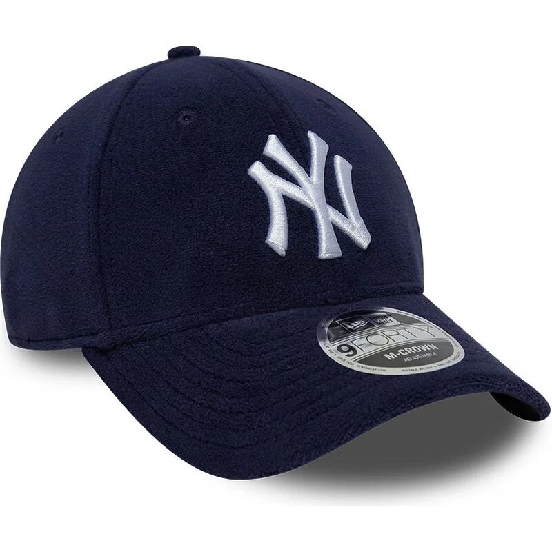 new-era-curved-brim-9forty-m-crown-fleece-new-york-yankees-mlb-navy-blue-snapback-cap
