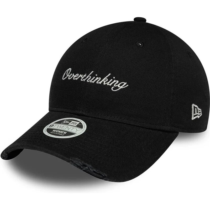 casquette-courbee-noire-ajustable-pour-femme-9twenty-slogan-overthinking-new-era casquette-courbee-noire-ajustable-pour-femme-9twenty-slogan-overthinking-new-era