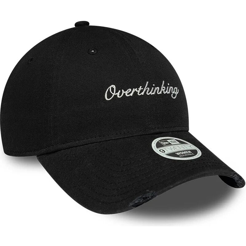 casquette-courbee-noire-ajustable-pour-femme-9twenty-slogan-overthinking-new-era casquette-courbee-noire-ajustable-pour-femme-9twenty-slogan-overthinking-new-era