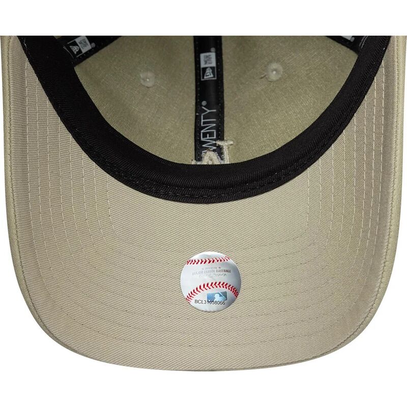 new-era-curved-brim-women-9twenty-washed-pu-los-angeles-dodgers-mlb-beige-adjustable-cap-with-beige-logo
