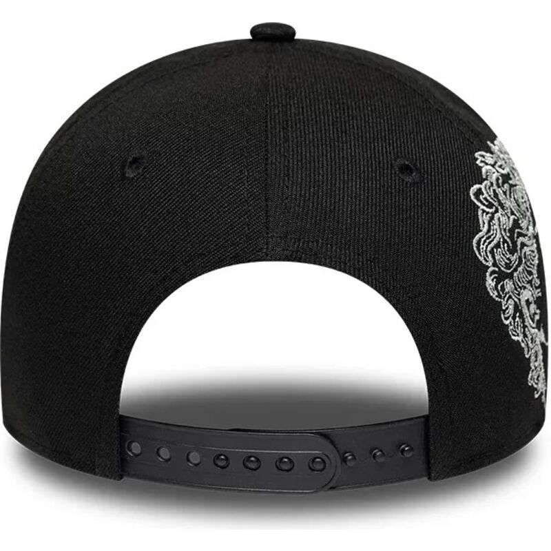 casquette-courbee-noire-snapback-e-frame-mythical-icon-los-angeles-dodgers-mlb-new-era