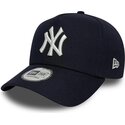 casquette-courbee-bleue-marine-snapback-e-frame-mythical-icon-new-york-yankees-mlb-new-era