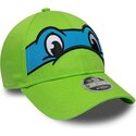 new-era-curved-brim-youth-leonardo-9forty-m-crown-face-teenage-mutant-ninja-turtles-green-snapback-cap