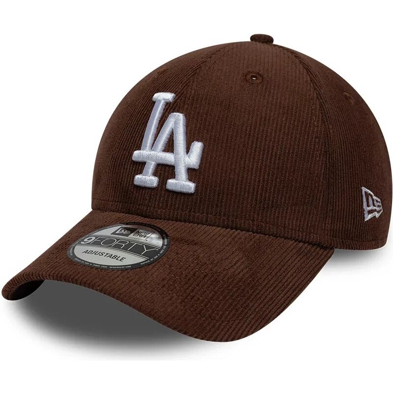 casquette-courbee-marron-snapback-9forty-entry-cord-los-angeles-dodgers-mlb-new-era