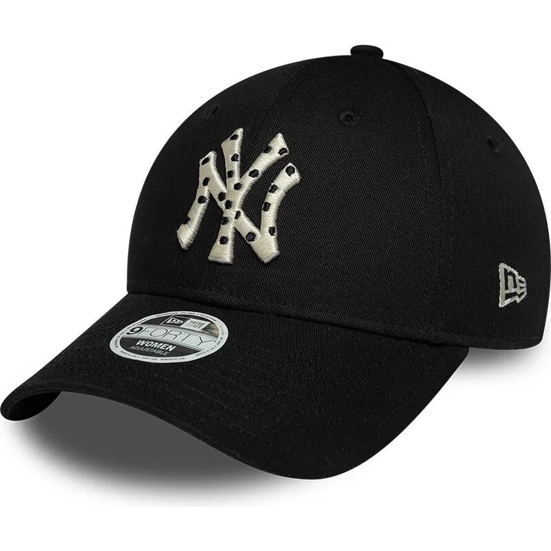 new-era-curved-brim-women-9forty-infill-new-york-yankees-mlb-black-adjustable-cap-with-beige-logo