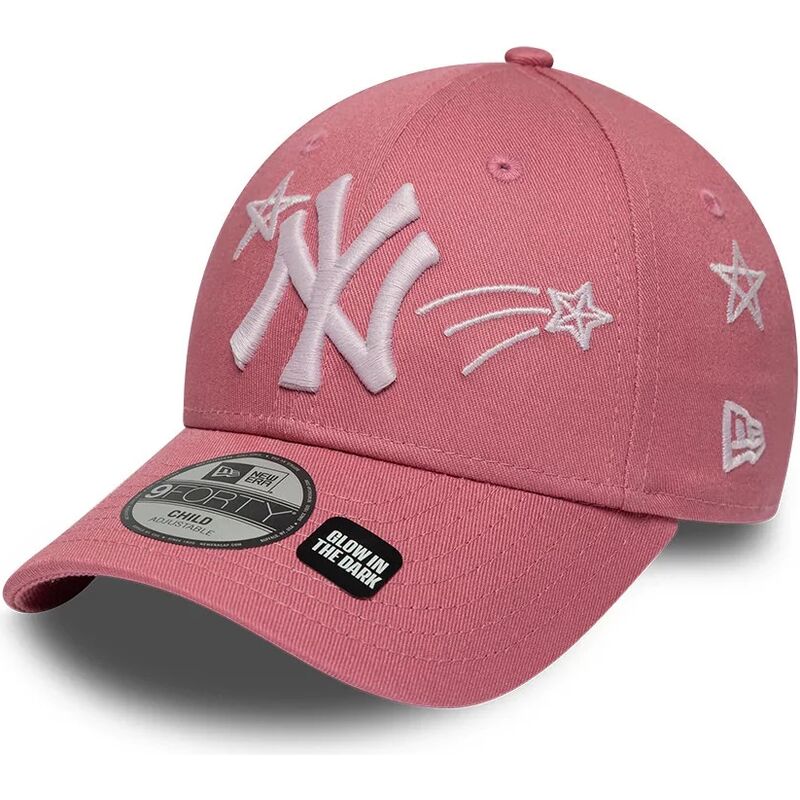 casquette-courbee-rose-ajustable-pour-enfant-9forty-space-new-york-yankees-mlb-new-era