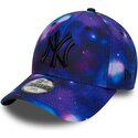 new-era-curved-brim-youth-black-logo-9forty-all-over-print-space-new-york-yankees-mlb-multicolor-snapback-cap