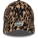 casquette-courbee-leopard-ajustable-pour-femme-9forty-ocelot-print-new-york-yankees-mlb-new-era