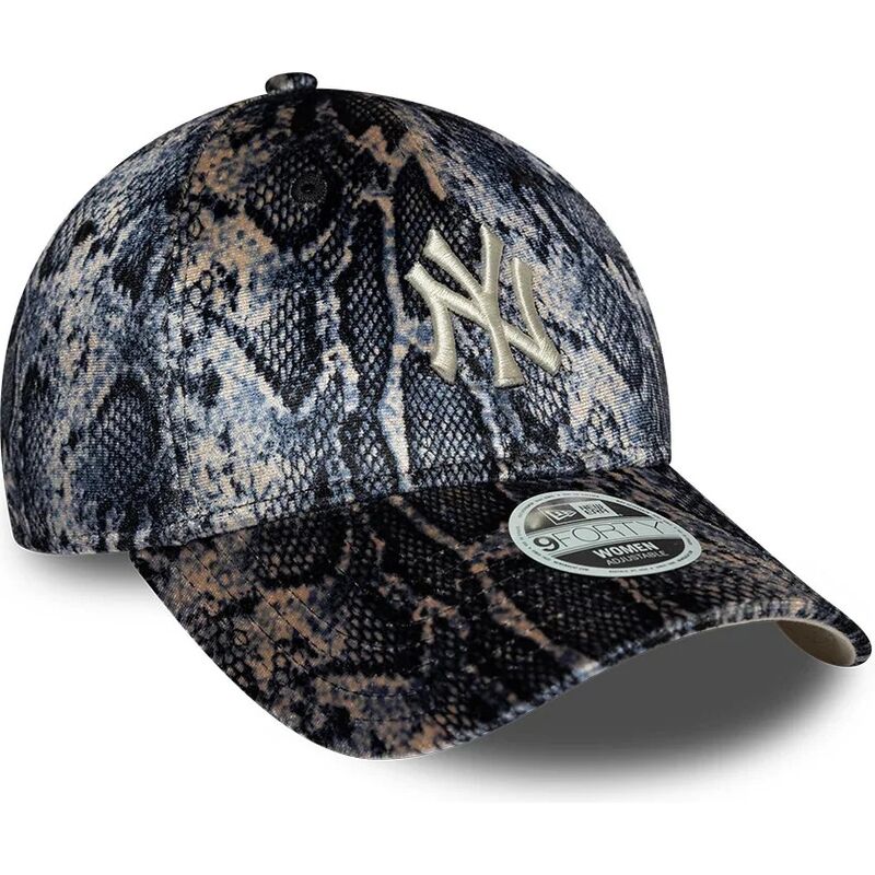 new-era-curved-brim-women-9forty-snake-print-new-york-yankees-mlb-multicolor-adjustable-cap