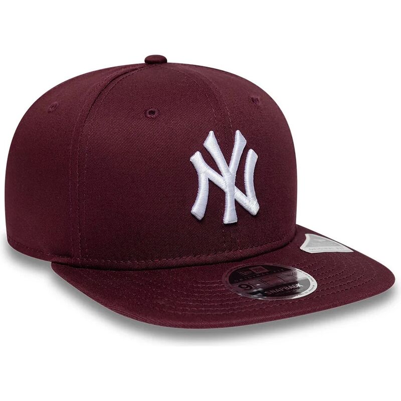 casquette-plate-grenat-snapback-9fifty-original-fit-league-essential-new-york-yankees-mlb-new-era casquette-plate-grenat-snapback-9fifty-original-fit-league-essential-new-york-yankees-mlb-new-era