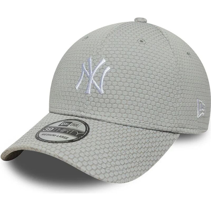 casquette-courbee-grise-ajustee-avec-logo-blanc-39thirty-stretch-mesh-new-york-yankees-mlb-new-era casquette-courbee-grise-ajustee-avec-logo-blanc-39thirty-stretch-mesh-new-york-yankees-mlb-new-era