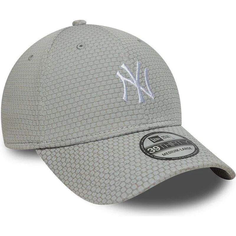 new-era-curved-brim-white-logo-39thirty-stretch-mesh-new-york-yankees-mlb-grey-fitted-cap new-era-curved-brim-white-logo-39thirty-stretch-mesh-new-york-yankees-mlb-grey-fitted-cap