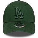 new-era-curved-brim-youth-green-logo-9forty-league-essential-los-angeles-dodgers-mlb-dark-green-adjustable-cap