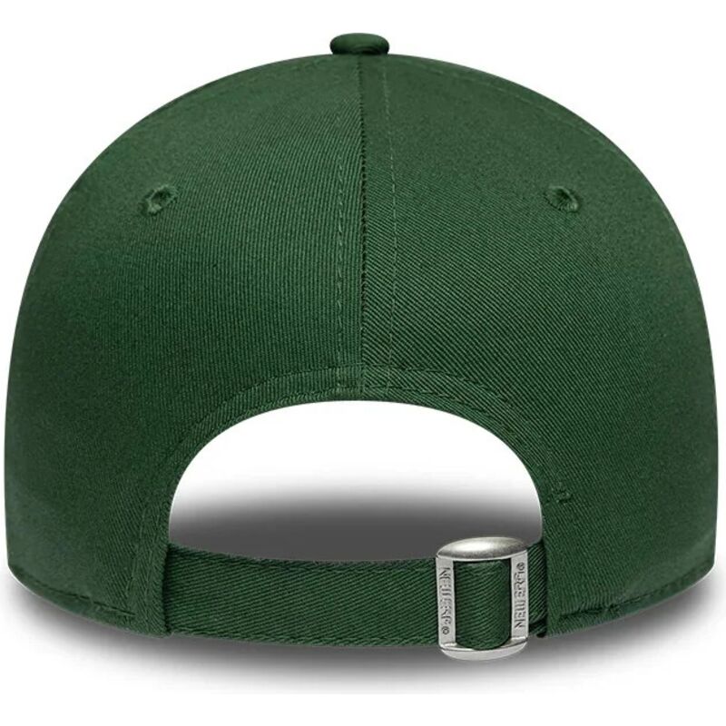 casquette-courbee-verte-fonce-ajustable-pour-enfant-avec-logo-vert-9forty-league-essential-los-angeles-dodgers-mlb-new-era