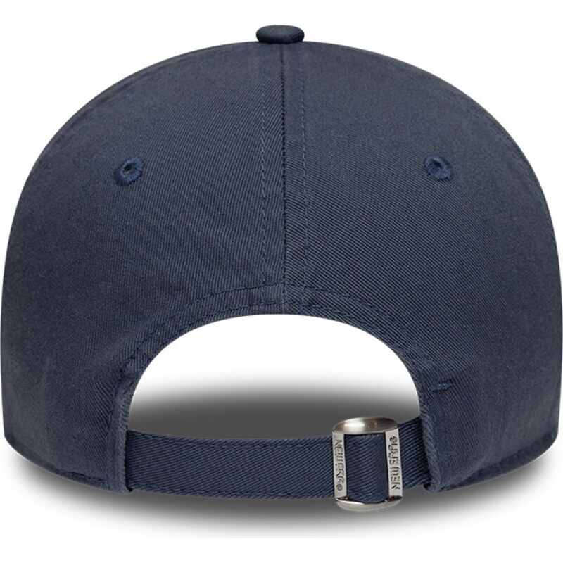 new-era-curved-brim-blue-logo-9twenty-washed-midi-logo-new-york-yankees-mlb-blue-adjustable-cap