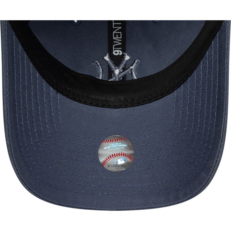casquette-courbee-bleue-ajustable-avec-logo-bleu-9twenty-washed-midi-logo-new-york-yankees-mlb-new-era casquette-courbee-bleue-ajustable-avec-logo-bleu-9twenty-washed-midi-logo-new-york-yankees-mlb-new-era