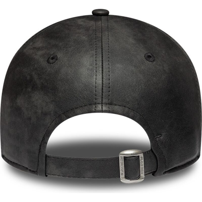 new-era-curved-brim-women-black-logo-9twenty-washed-pu-new-york-yankees-mlb-black-adjustable-cap