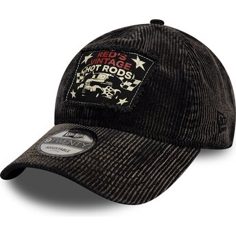 Casquette courbée noire ajustable 9TWENTY Patch Acid Cord Hot Rods New Era