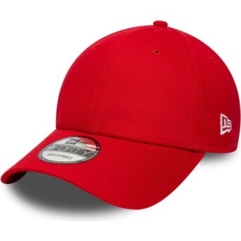 Casquette courbée rouge ajustable 9FORTY Basic Flag New Era