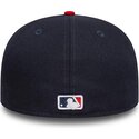 casquette-plate-bleue-marine-et-rouge-ajustee-59fifty-ac-perf-atlanta-braves-mlb-new-era