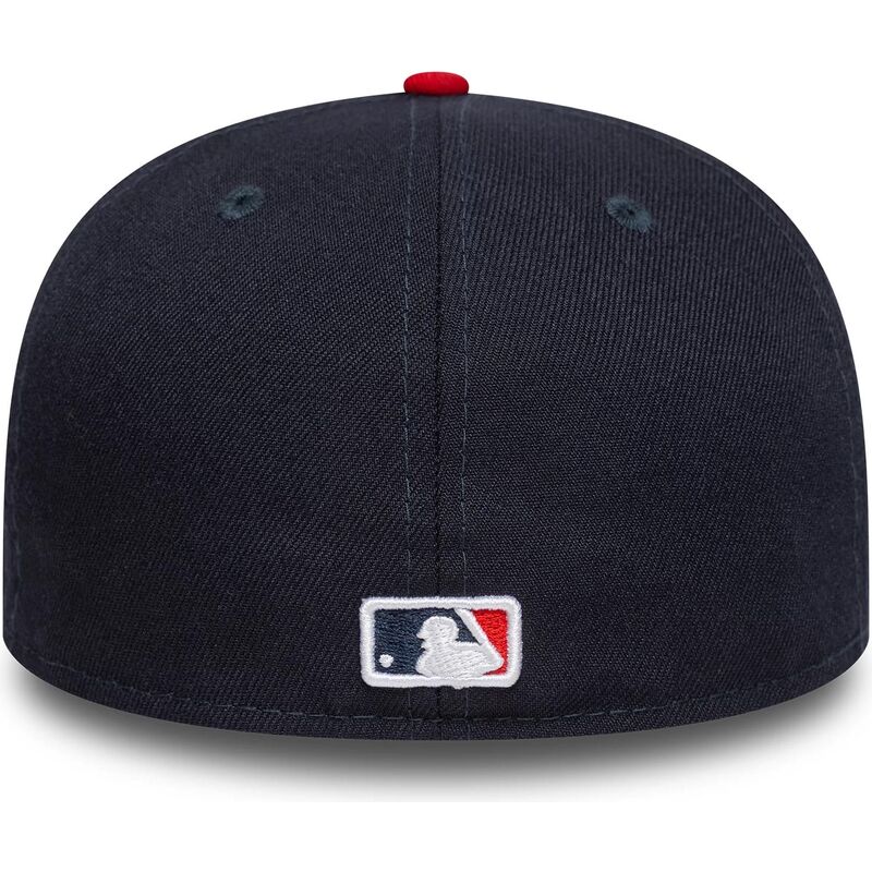 casquette-plate-bleue-marine-et-rouge-ajustee-59fifty-ac-perf-atlanta-braves-mlb-new-era casquette-plate-bleue-marine-et-rouge-ajustee-59fifty-ac-perf-atlanta-braves-mlb-new-era