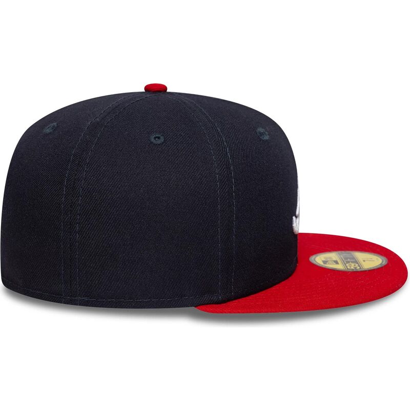 casquette-plate-bleue-marine-et-rouge-ajustee-59fifty-ac-perf-atlanta-braves-mlb-new-era casquette-plate-bleue-marine-et-rouge-ajustee-59fifty-ac-perf-atlanta-braves-mlb-new-era