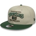new-era-flat-brim-youth-9fifty-teenage-mutant-ninja-turtles-green-and-beige-snapback-cap