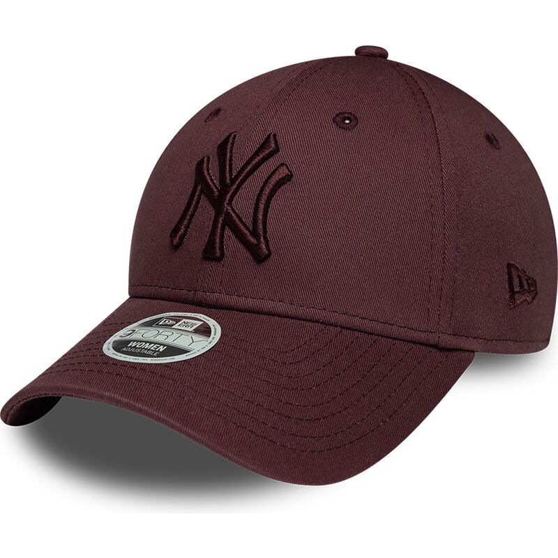 new-era-curved-brim-women-maroon-logo-9forty-league-essential-new-york-yankees-mlb-maroon-adjustable-cap