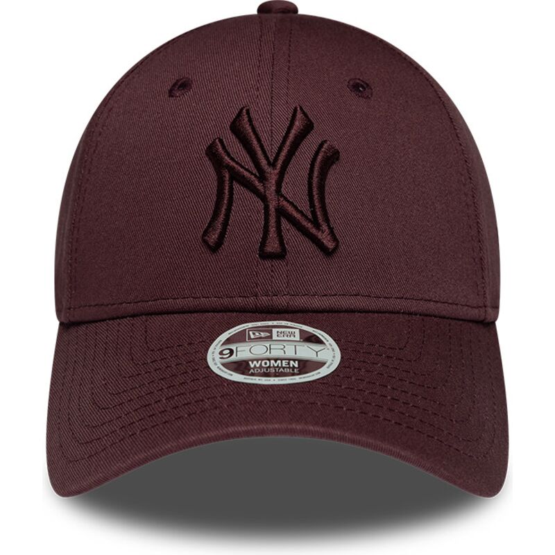 casquette-courbee-grenat-ajustable-pour-femme-avec-logo-grenat-9forty-league-essential-new-york-yankees-mlb-new-era casquette-courbee-grenat-ajustable-pour-femme-avec-logo-grenat-9forty-league-essential-new-york-yankees-mlb-new-era